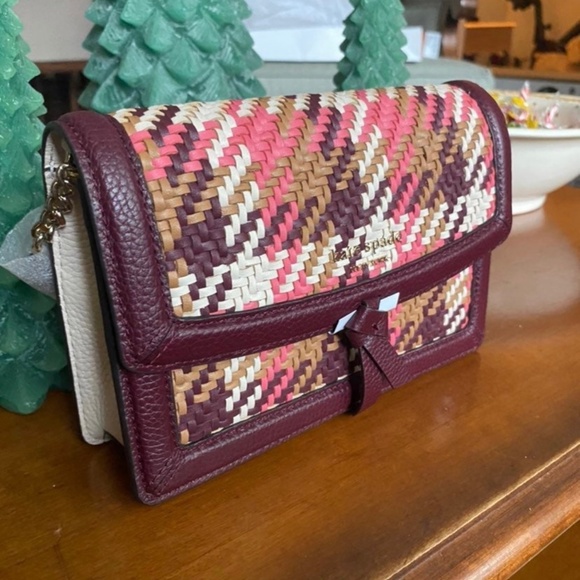 kate spade Handbags - Kate Spade Woven Knott Crossbody Bag